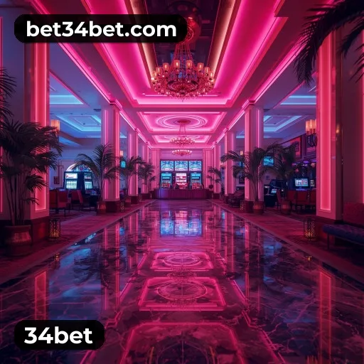 App 34bet para iOS e Android — interface mobile, login biométrico e PIX integrado